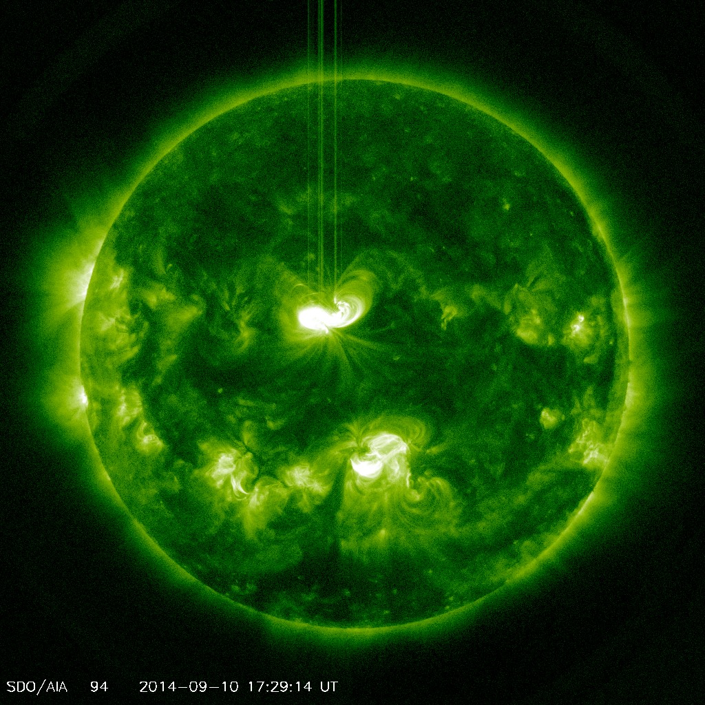 CME from solar flare heads towards earth SANSA