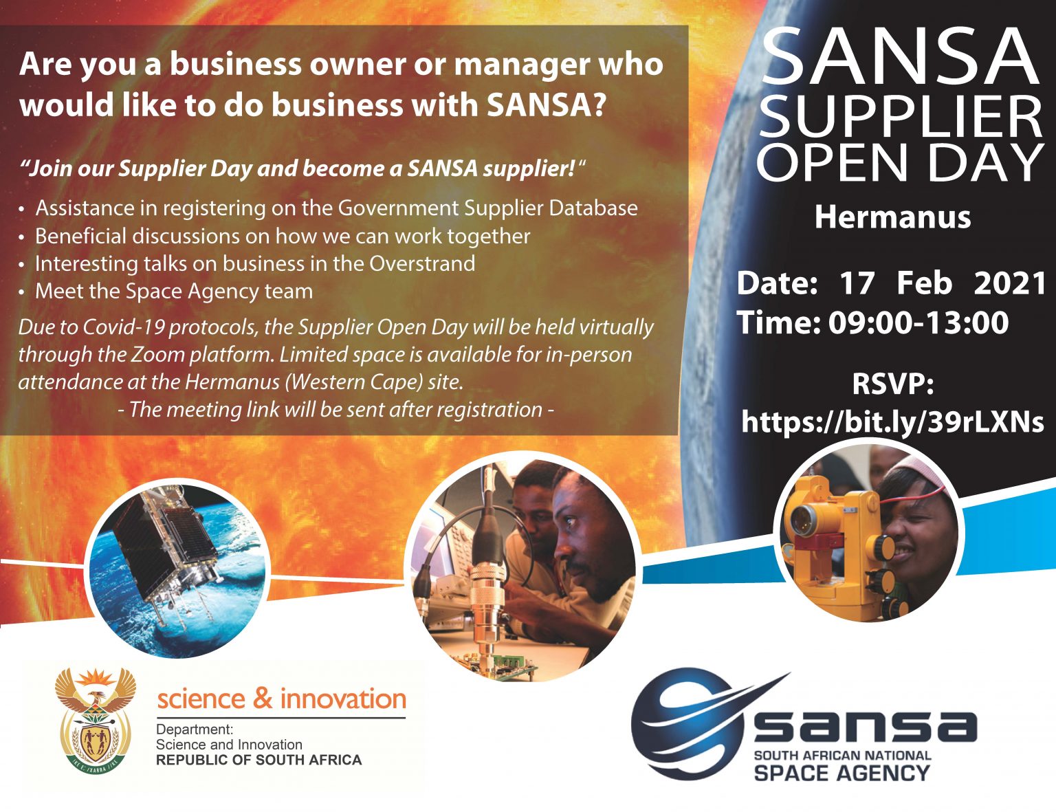 Businesses invited to Supplier Open Day SANSA