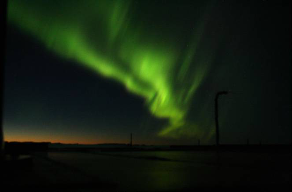 Aurora as seen on 17 September 2021 over Sweden.