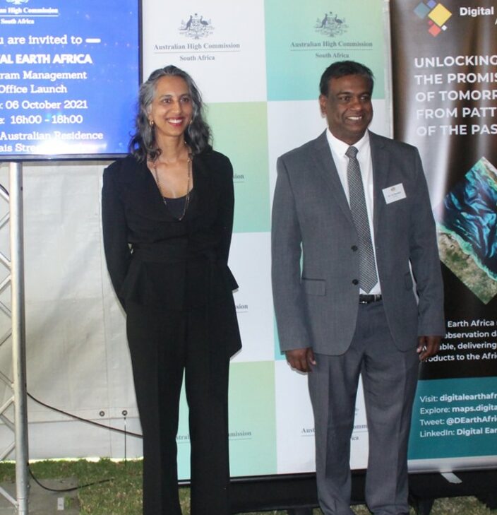 Australian High Commissioner and SANSA CEO at the launch event