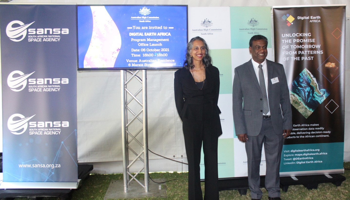 Australian High Commissioner and SANSA CEO at the launch event